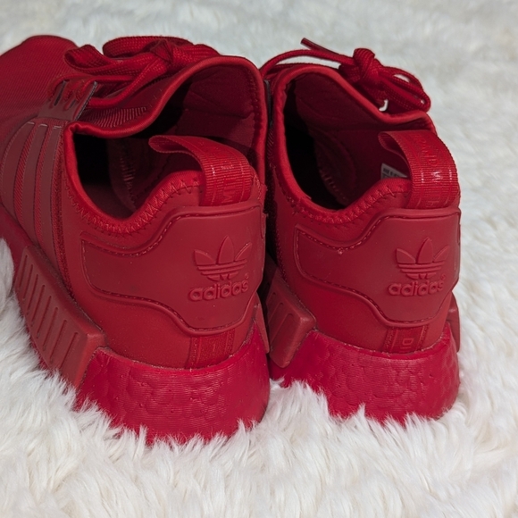 Adidas NMD R1 Men's Shoes Red-Scarlet FV9017 Triple Red Mens Sz 10 - Picture 8 of 10